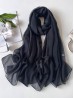 Solid Colour Chiffon Fashion Scarf